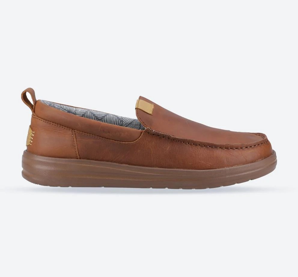 Men’s Heydude 40173 Wally Grip Moc Craft Leather Shoes