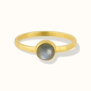 Una Labradorit Ring Golden