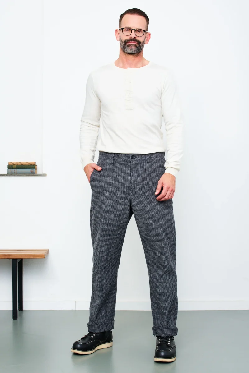 HANSEN - Longsleeve Henley JONAS | offwhite – Bild 4