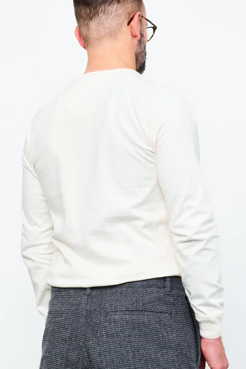 HANSEN - Longsleeve Henley JONAS | offwhite – Bild 9