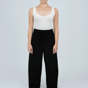 Joggerpants High Waisted mit Gummizug Schwarz