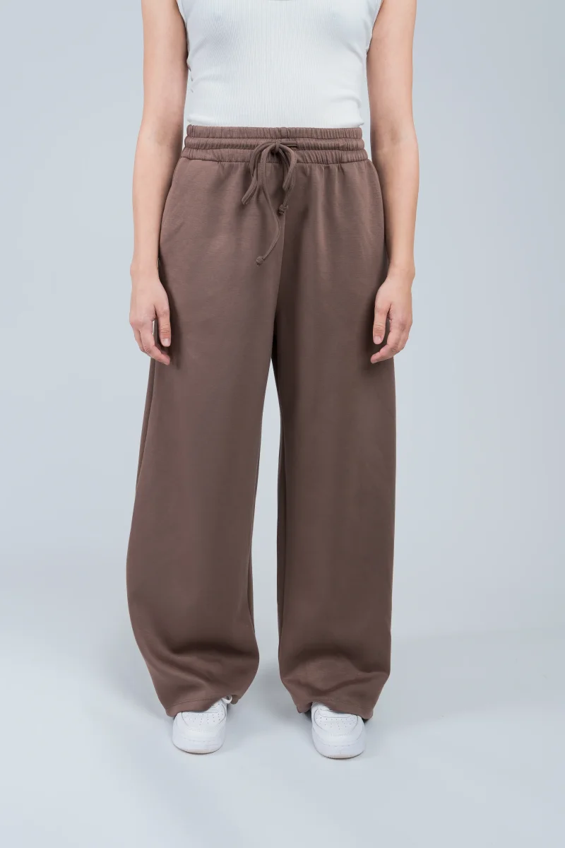 Joggerpants High Waisted mit Gummizug Mauve – Bild 4