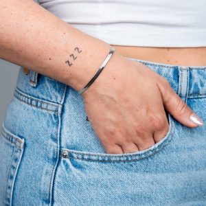 Armband Minimalistisch Schlangenglieder 4 mm Silber