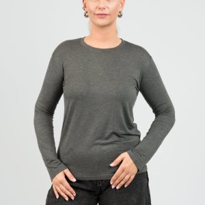 Langarmshirt Dunkelgrau
