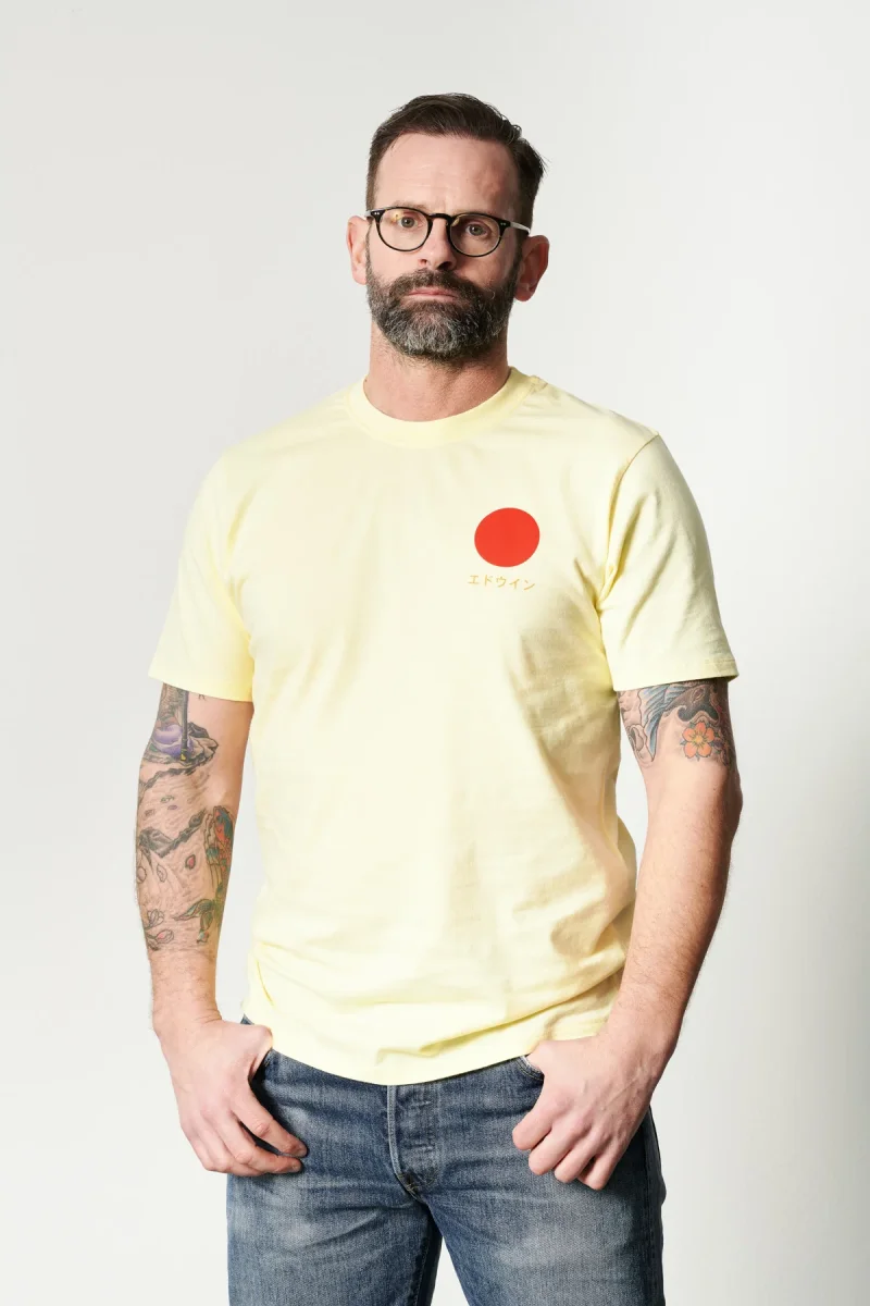 EDWIN – T-Shirt JAPANESE SUN | tender yellow