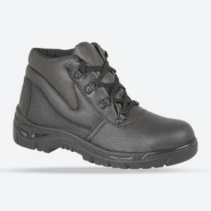 GRAFTERS M5501A Unisex Leather Safety Boots Black