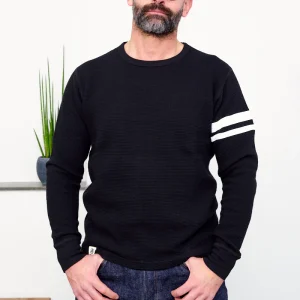 MOMOTARO JEANS - GTB Thermal Long-sleeve T-Shirt | black