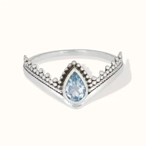 Tiara Topas Ring Silber