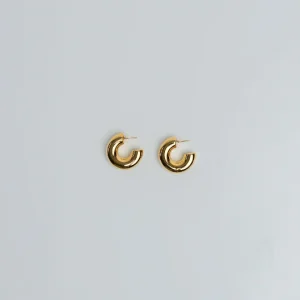 Creolen Edelstahl Medium Gold