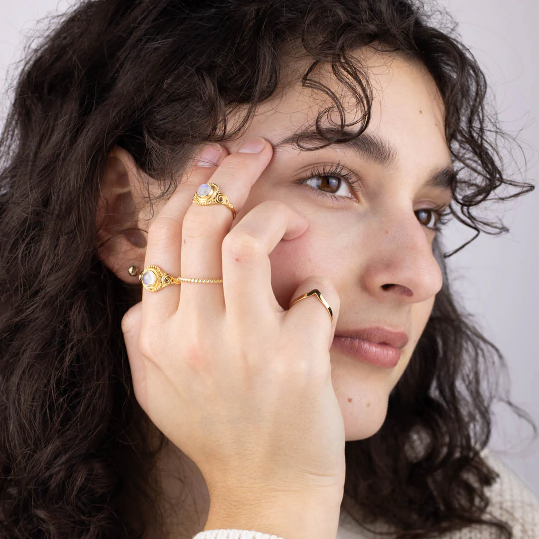 Dara Mondstein Ring Golden – Bild 6