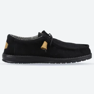 Men's Heydude 40163 Wally Corduroy Classic Slip On Shoes - Black