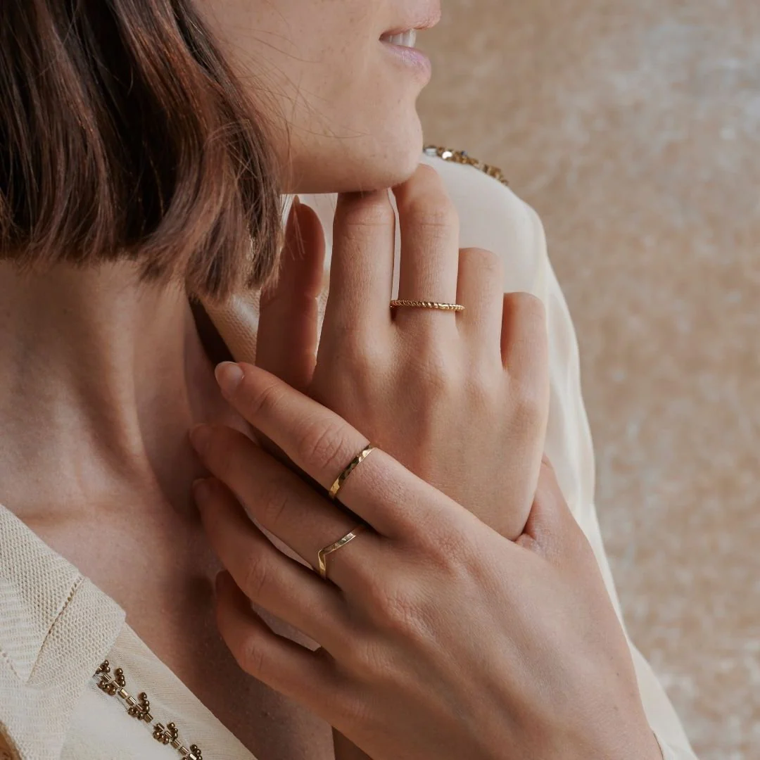 Twist Ring Golden – Bild 6