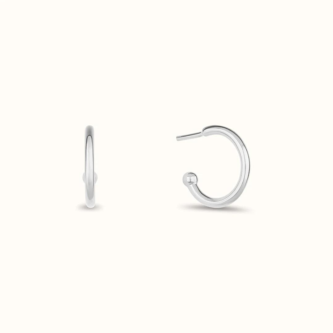 Luna Hoops Silber – Bild 2