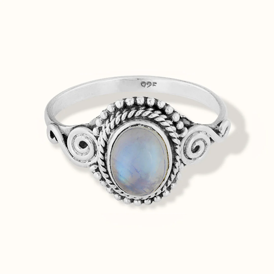 Nirmala Mondstein Ring Silber