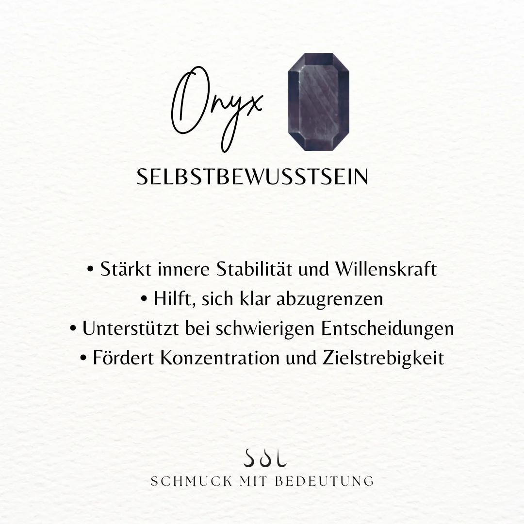 Inka Onyx Ring Golden – Bild 5