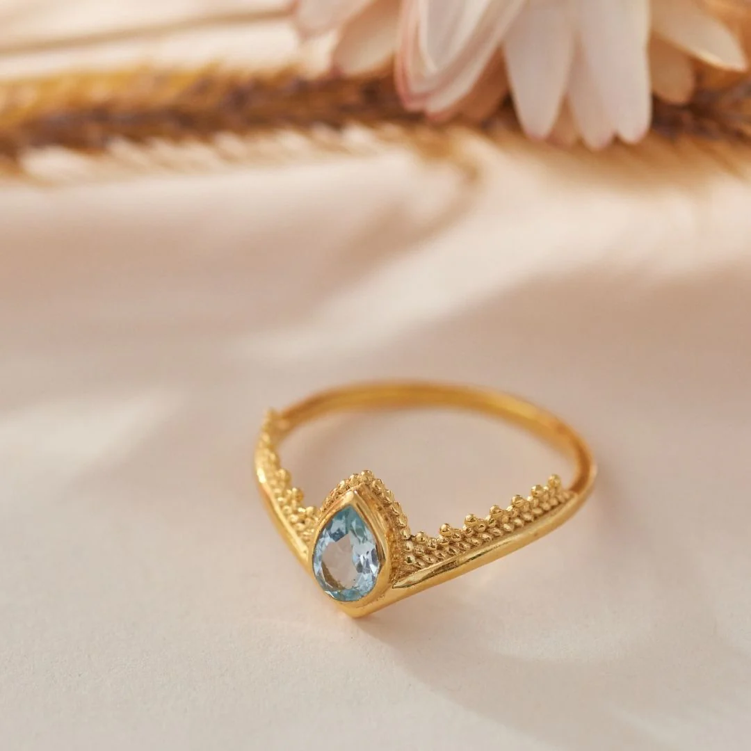 Tiara Topas Ring Golden – Bild 4