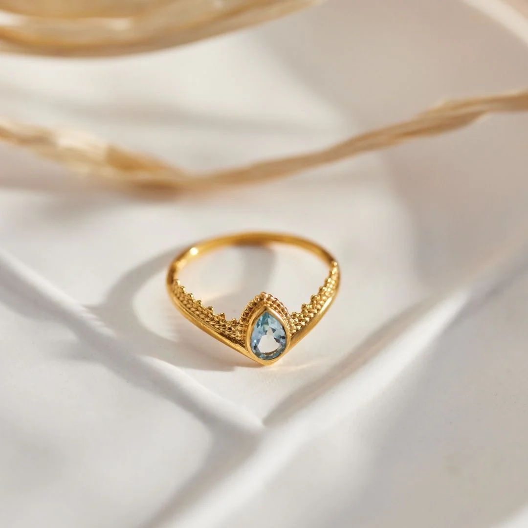 Tiara Topas Ring Golden – Bild 9