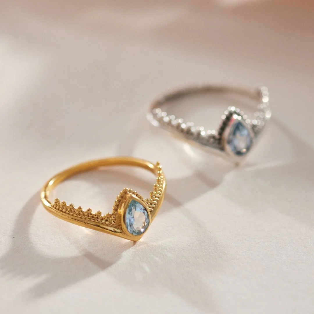 Tiara Topas Ring Golden – Bild 7
