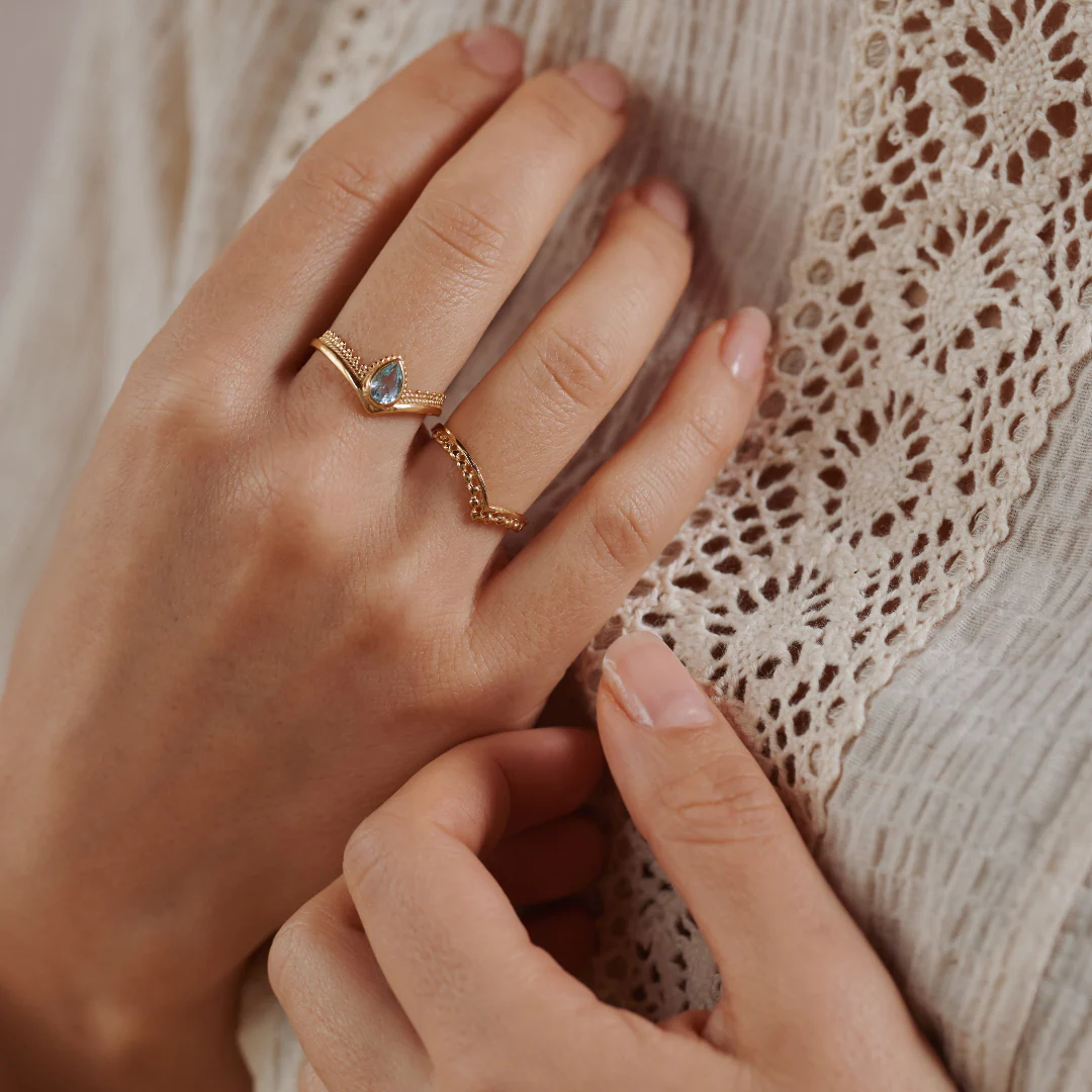 Tiara Topas Ring Golden – Bild 6