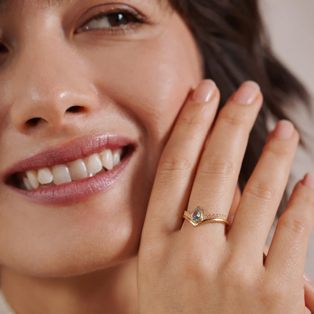 Tiara Topas Ring Golden – Bild 8